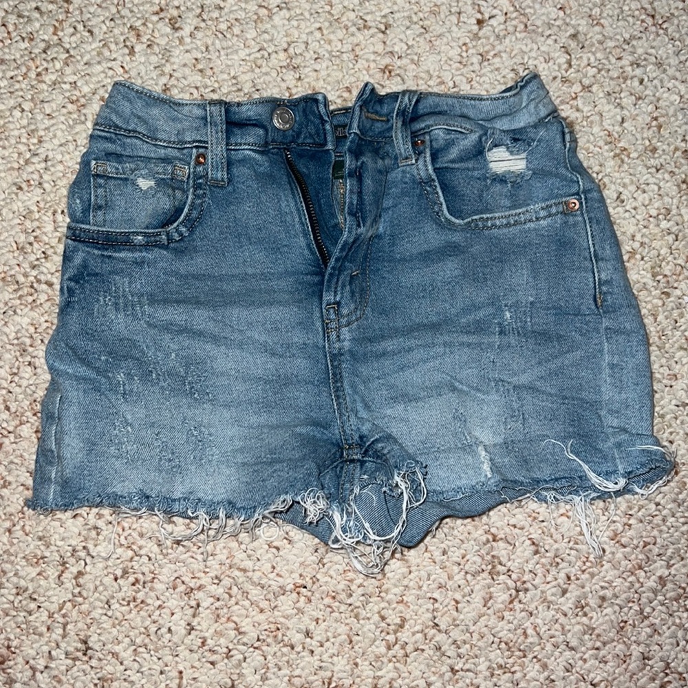 One of a Kind Hand Stitched Target Denim shorts